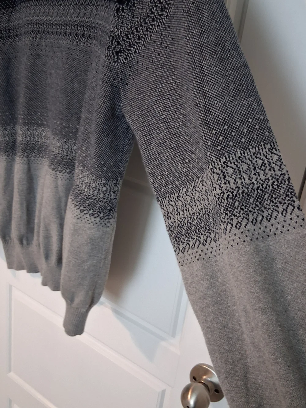 Men's Crewneck Sweater in Navy Blue - 100% Cotton